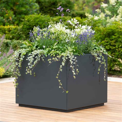 cheap metal square box planter|60cm square planters for garden.